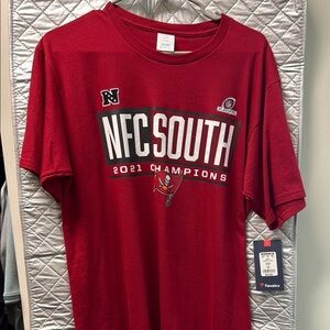 Fanatics Red NFC South Champions Men's T-Shirt